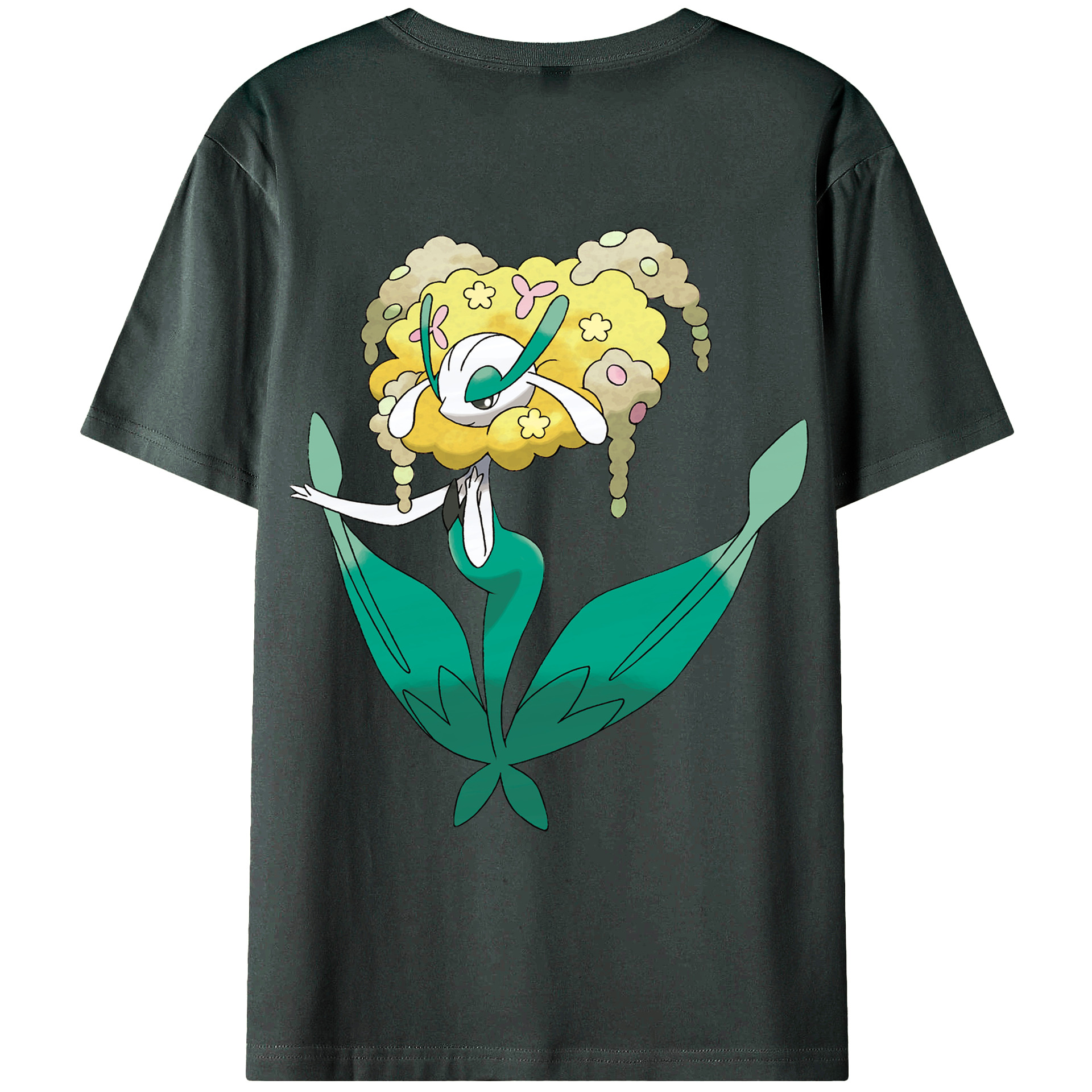 （画像用） ポケットモンスター Pokémon 綿100％ メンズ半袖Tシャツ（バックプリント） 通気性